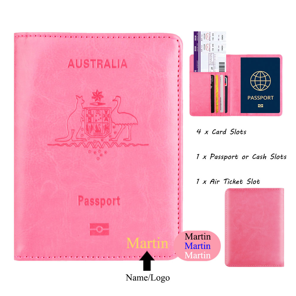 Customized Name Australia RFID - Travel Accessories Wallet ulasan dan harga