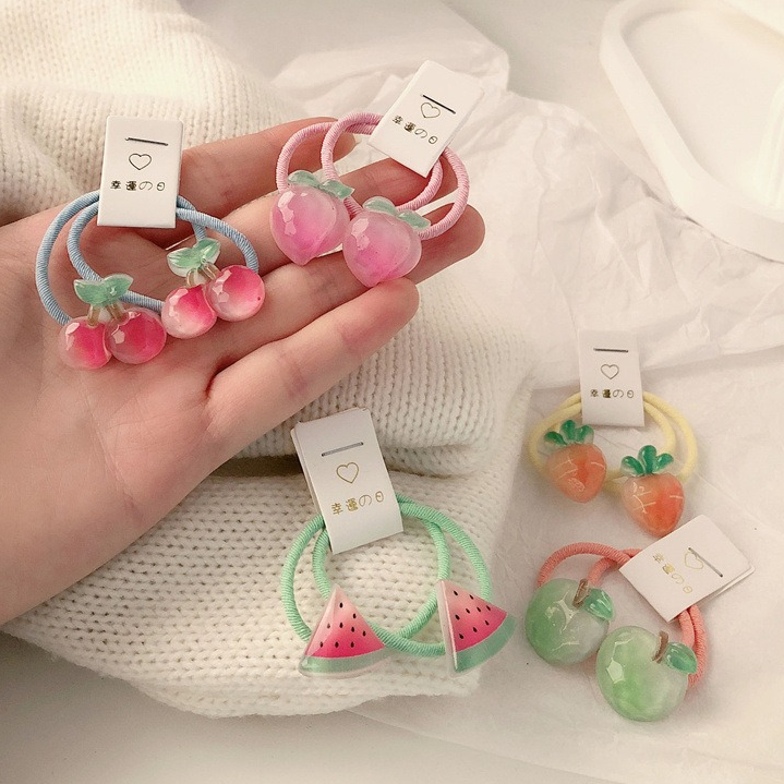 Kids Carrot Hair Ties 5 Pair N - Travel Accessories Baby ulasan dan harga