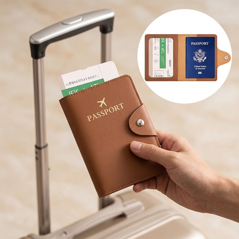 Fashion Business PU Leather Pa - Travel Accessories Wallet ulasan dan harga