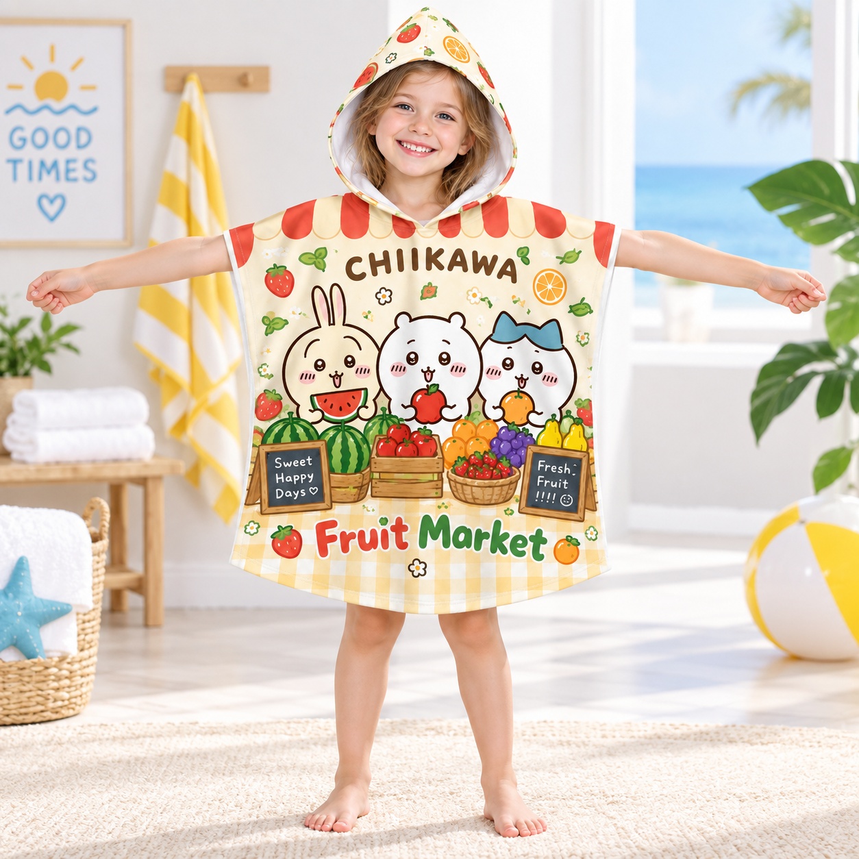Cute Kids Hooded Towel Cartoon - Travel Accessories Baby ulasan dan harga