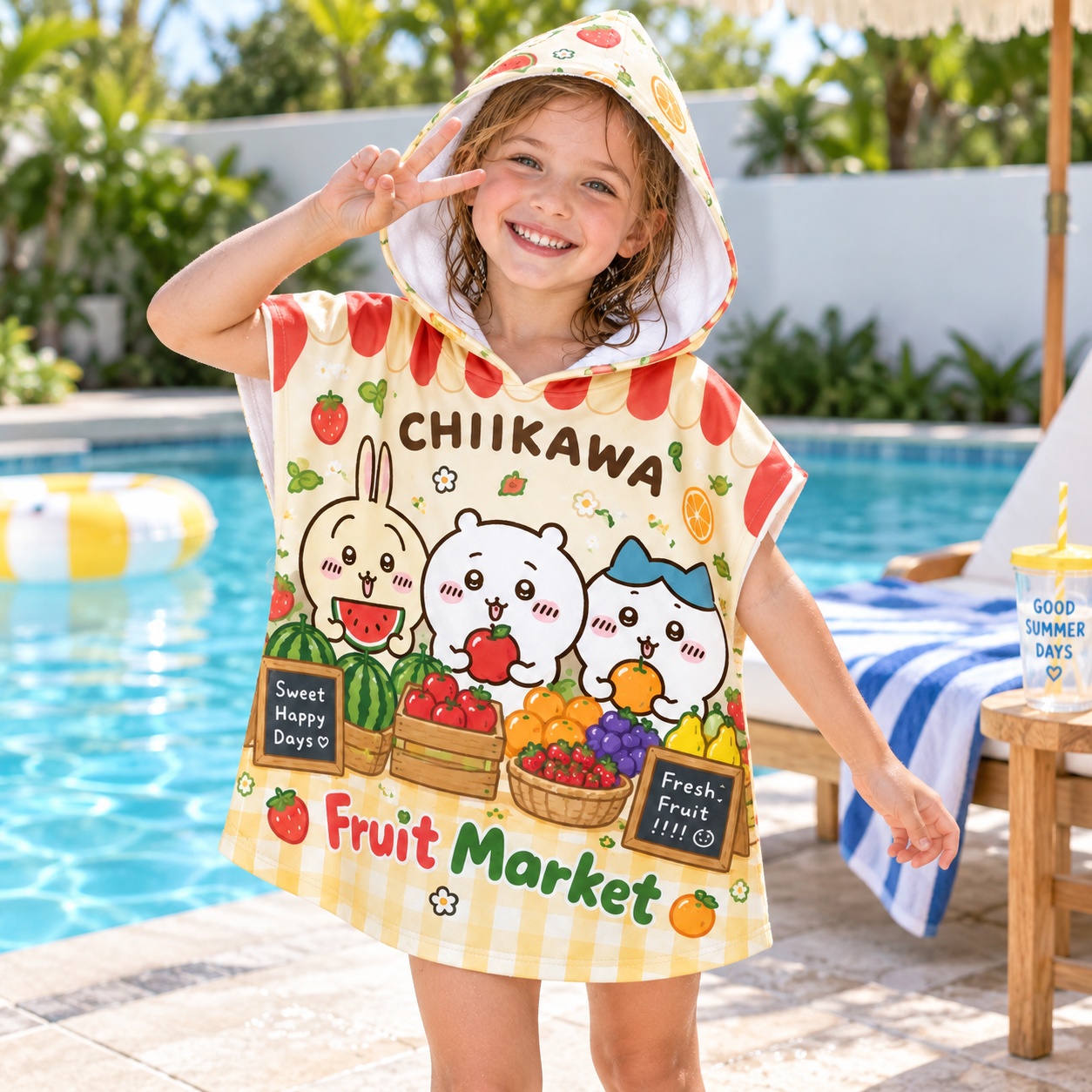 Cute Kids Hooded Towel Cartoon - Travel Accessories Baby ulasan dan harga
