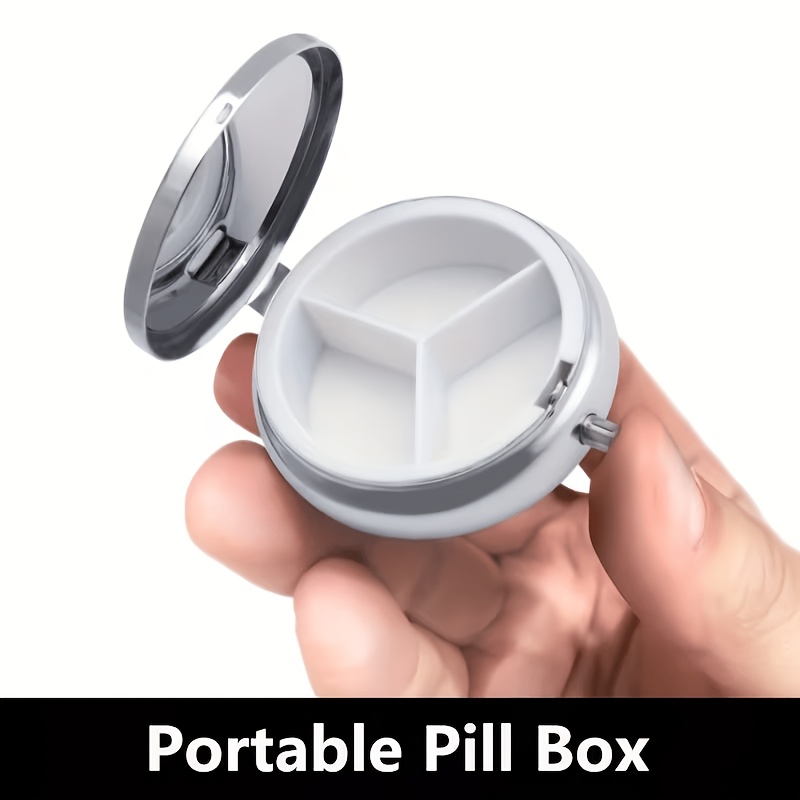 (Flat) 1pc portable round meta - Travel Accessories As Gifts ulasan dan harga